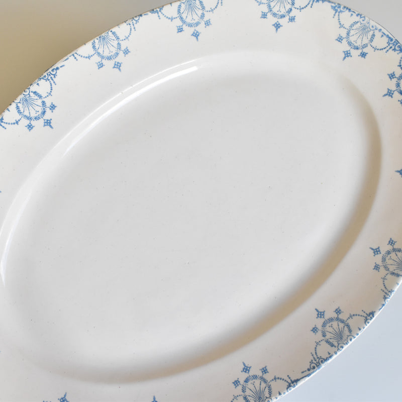 Antique Oval Platter, Faiencerie du Midi AB&Cie