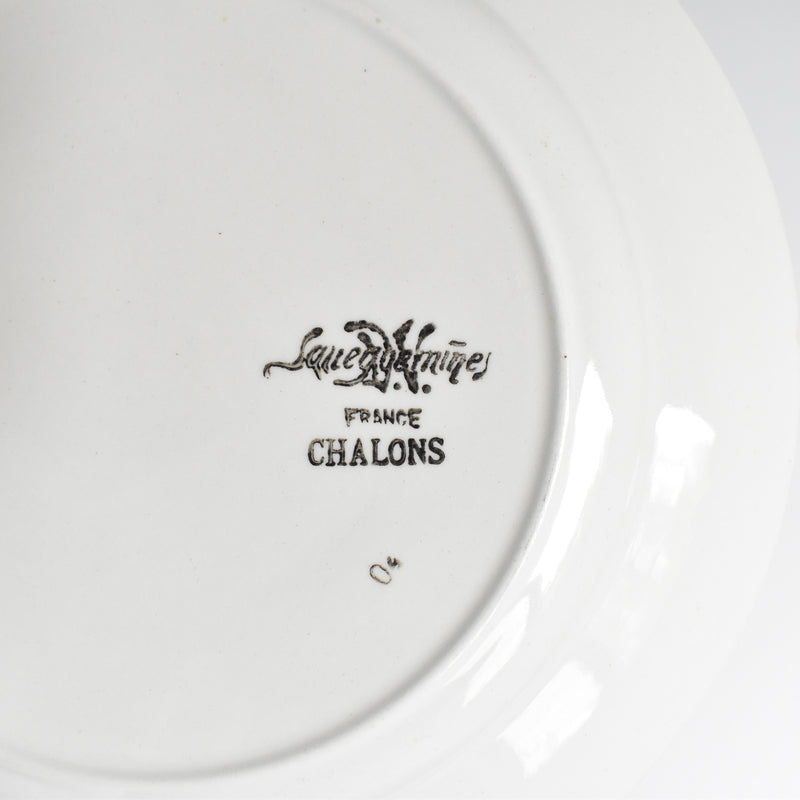 Vintage Plate Digoin & Sarreguemines Chalons F