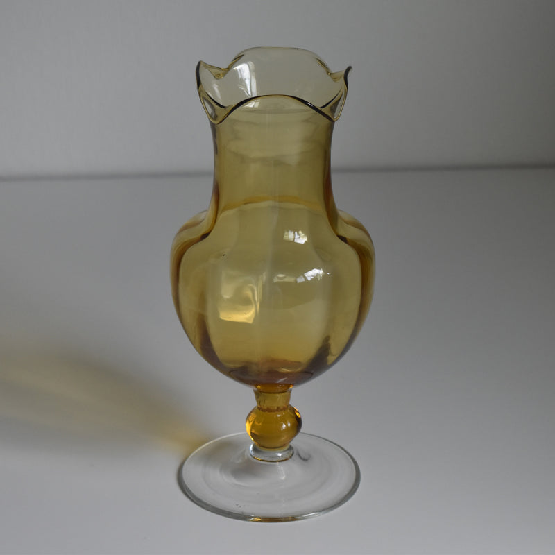 Vintage Hand-blown Glass Vase