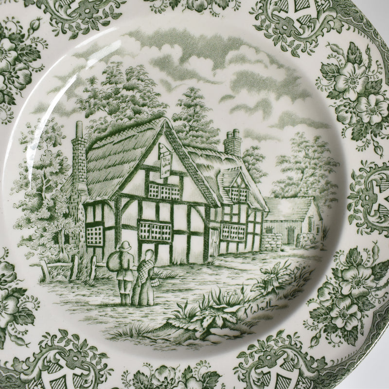 Vintage Dessert Plate STAFFORDSHIRE ENGLAND A