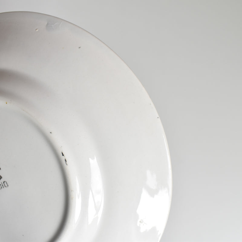 Vintage Dessert Plate Digoin & Sarreguemines "la Chasse N11"