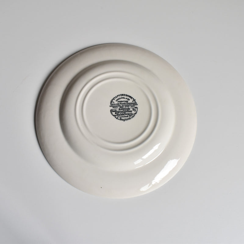 Vintage Dessert Plate STAFFORDSHIRE ENGLAND B