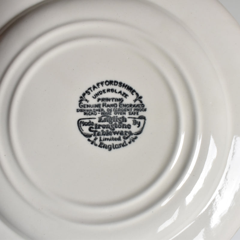Vintage Dessert Plate STAFFORDSHIRE ENGLAND B