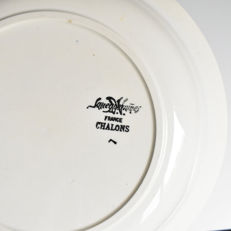 Vintage Deep Plate, Digoin & Sarreguemines, Chalons