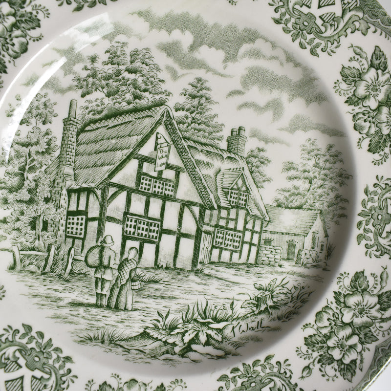 Vintage Dessert Plate STAFFORDSHIRE ENGLAND B