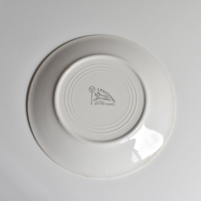 Vintage Dessert Plate Longchamp Automne A