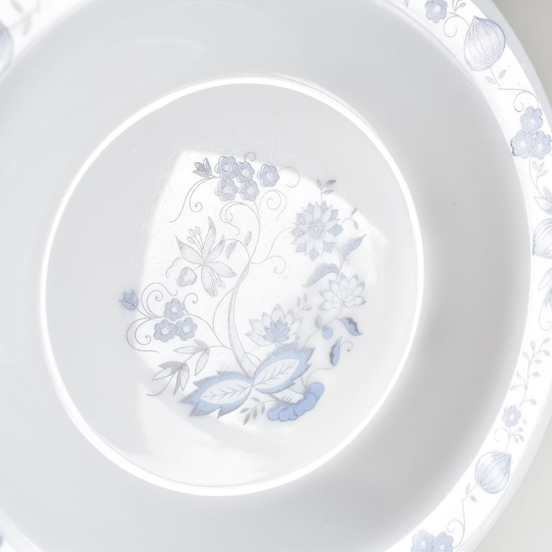 Vintage Glass Deep Plate ARCOPAL Oignon Bleu