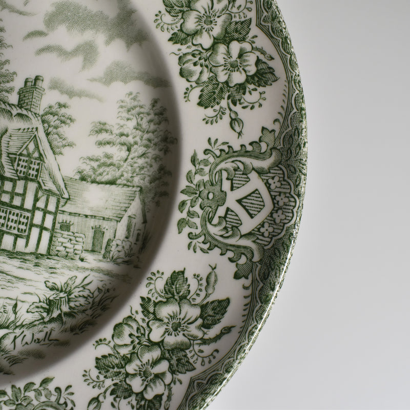 Vintage Dessert Plate STAFFORDSHIRE ENGLAND B