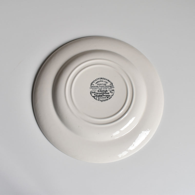 Vintage Dessert Plate STAFFORDSHIRE ENGLAND C