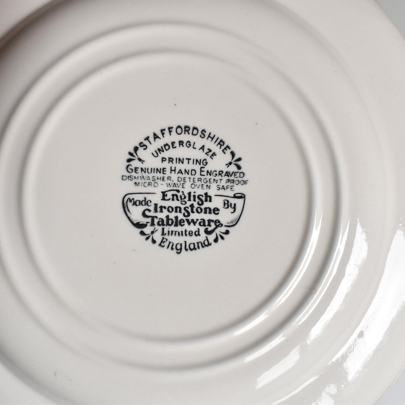 Vintage Dessert Plate STAFFORDSHIRE ENGLAND C
