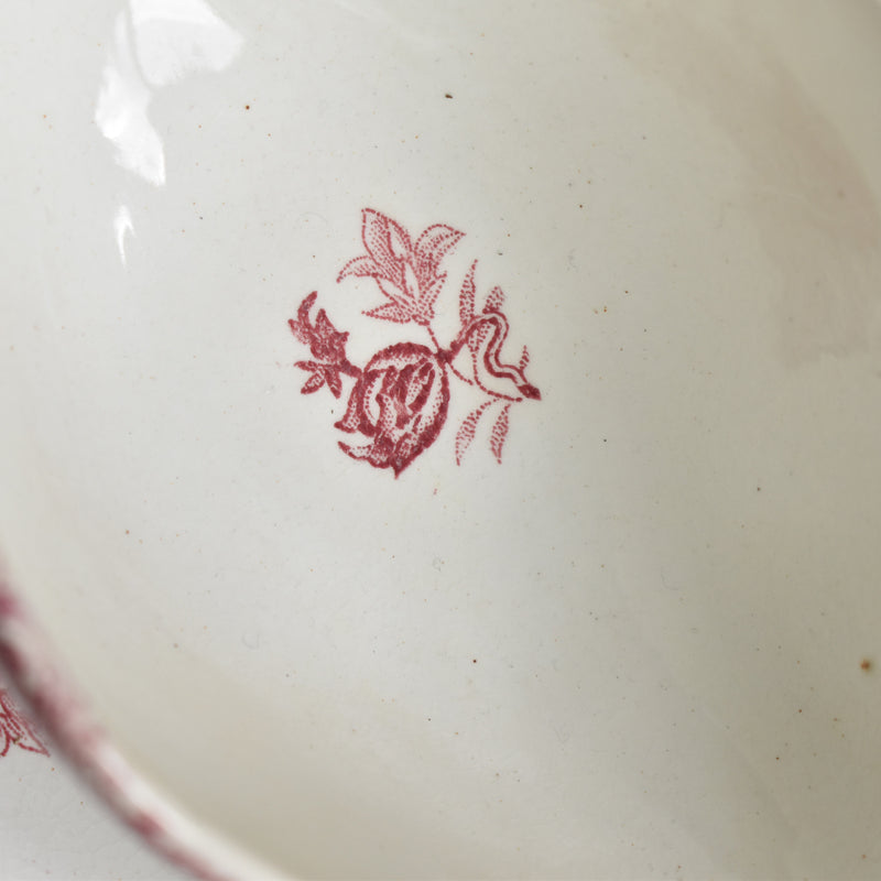 Antique Sauce Boat LG Clairefontaine Pavots