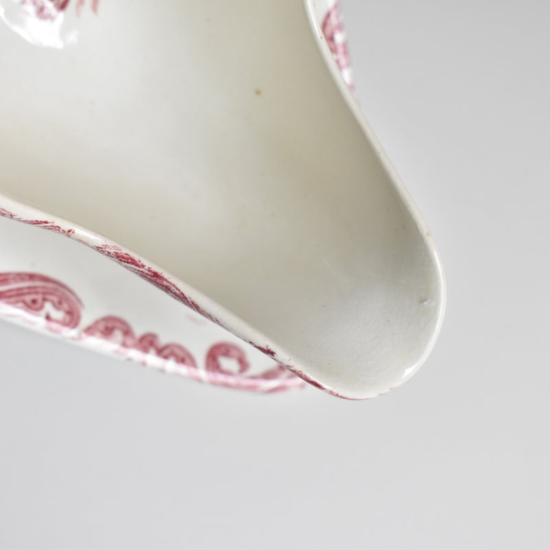 Antique Sauce Boat LG Clairefontaine Pavots