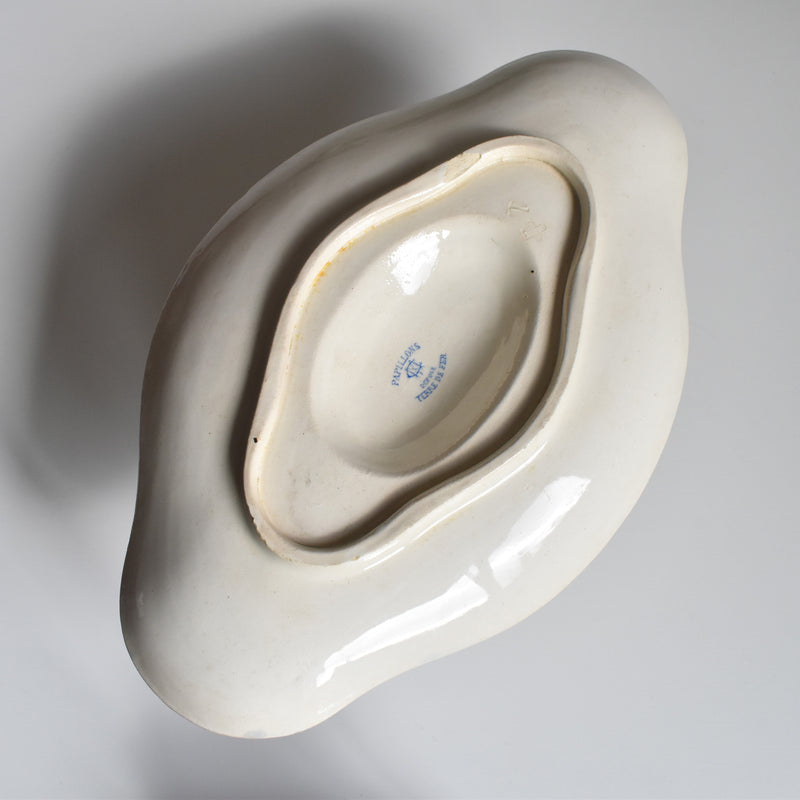 Antique Sauce Boat - Creil et Montereau - Papillons
