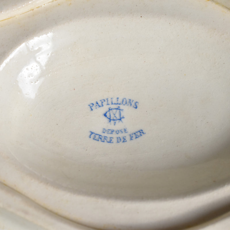Antique Sauce Boat - Creil et Montereau - Papillons