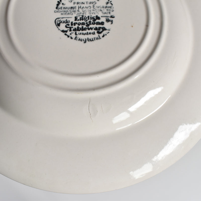 ヴィンテージデザートプレート STAFFORDSHIRE ENGLAND D