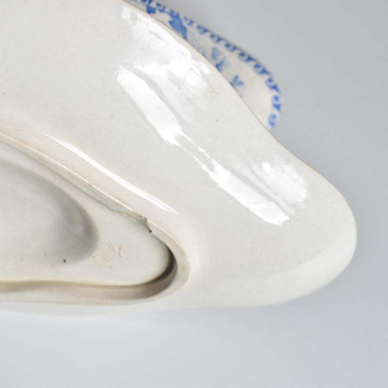 Antique Sauce Boat - Creil et Montereau - Papillons