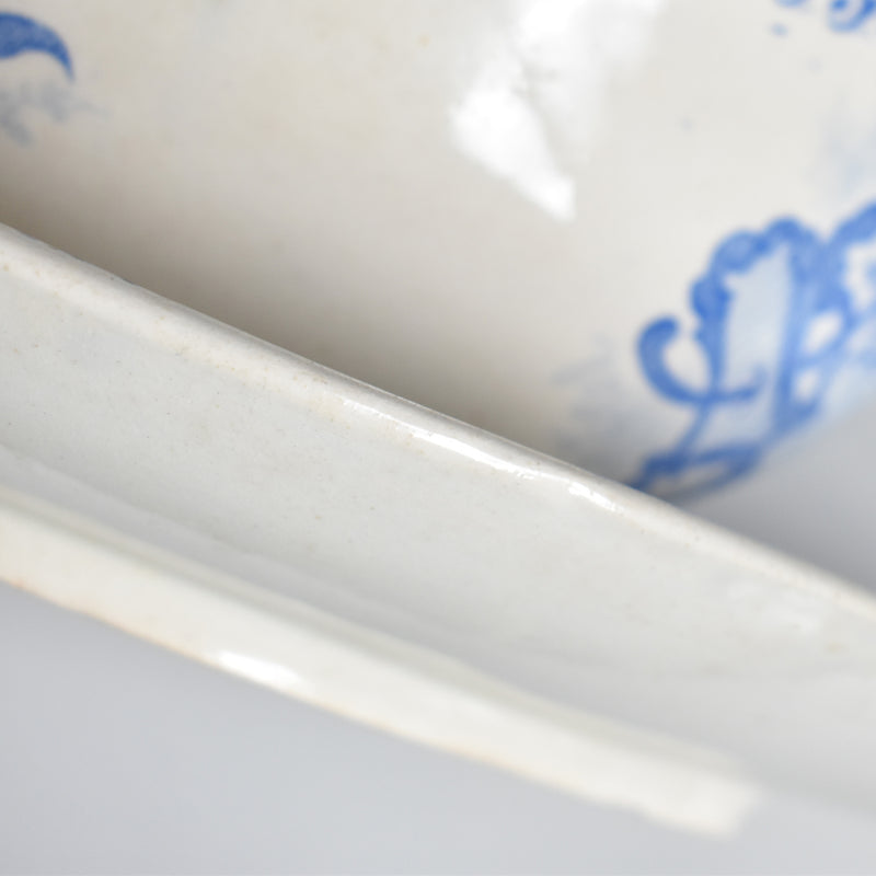 Antique Sauce Boat - Creil et Montereau - Papillons