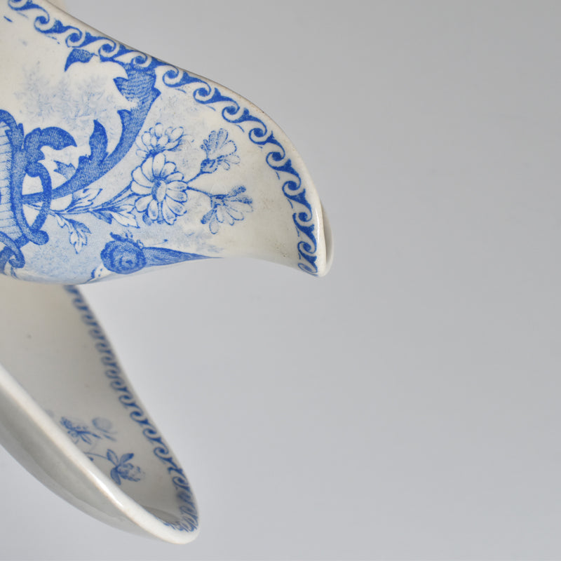 Antique Sauce Boat - Creil et Montereau - Papillons