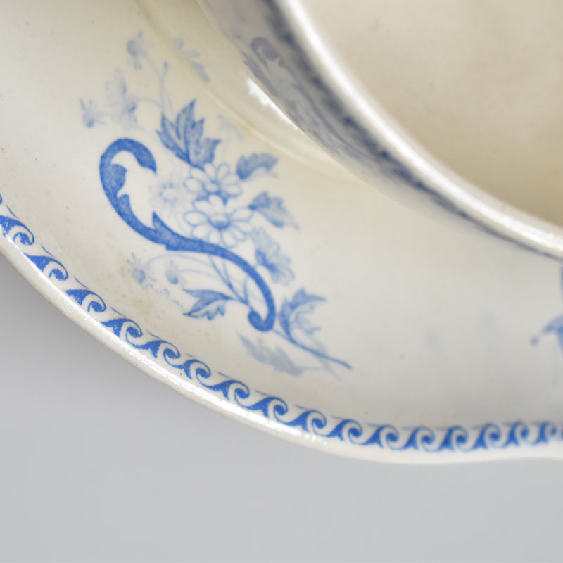 Antique Sauce Boat - Creil et Montereau - Papillons