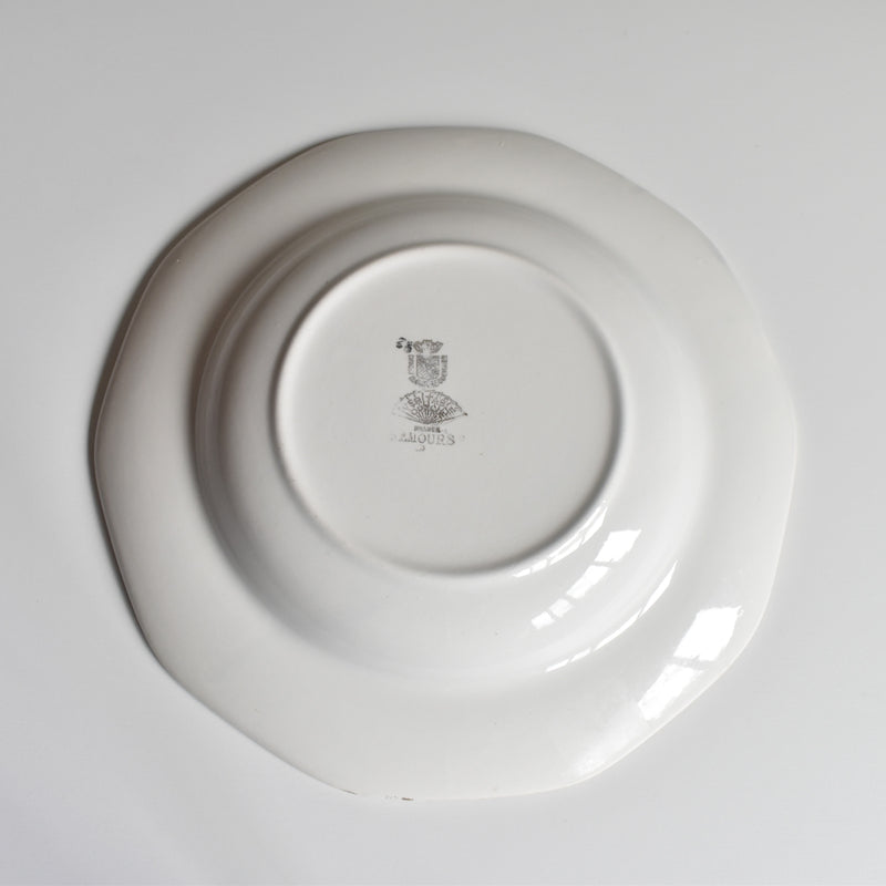 Vintage Deep Plate Digoin & Sarreguemines Nemours G