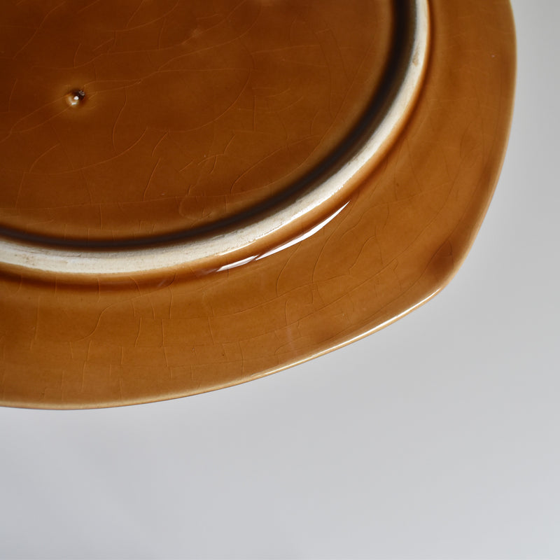 Vintage dessert plate Digoin & Sarreguemines cubisme B