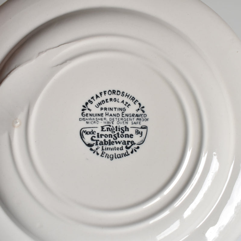Vintage Dessert Plate STAFFORDSHIRE ENGLAND E