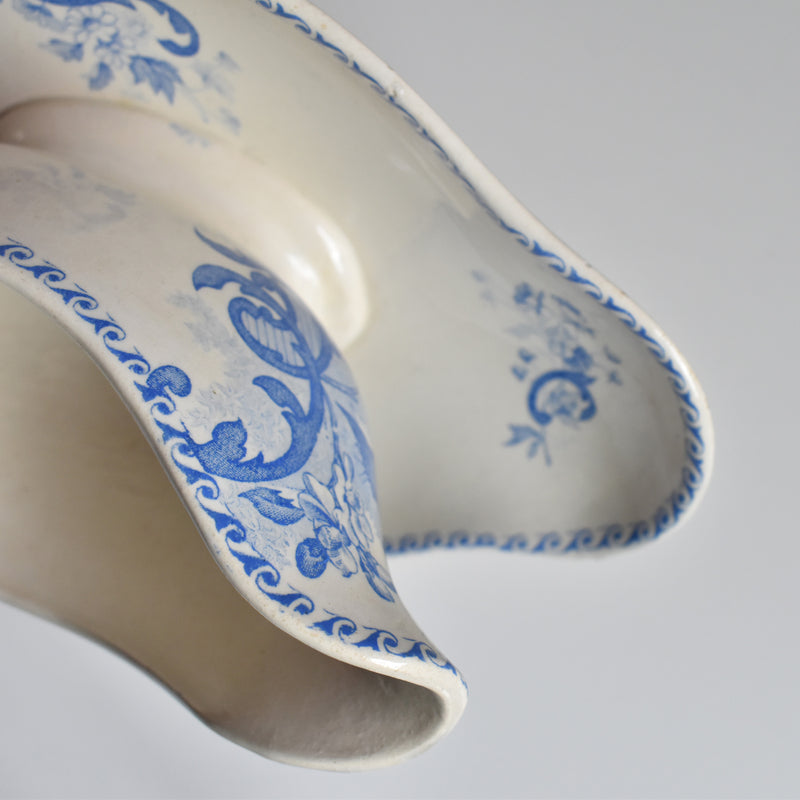 Antique Sauce Boat - Creil et Montereau - Papillons