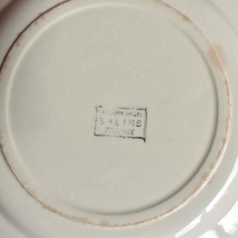 Antique Dessert Plate Sarreguemines Moissons Dorées A