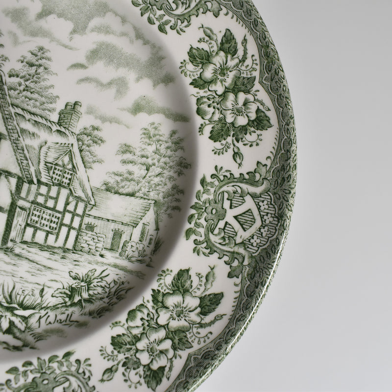 Vintage Dessert Plate STAFFORDSHIRE ENGLAND E