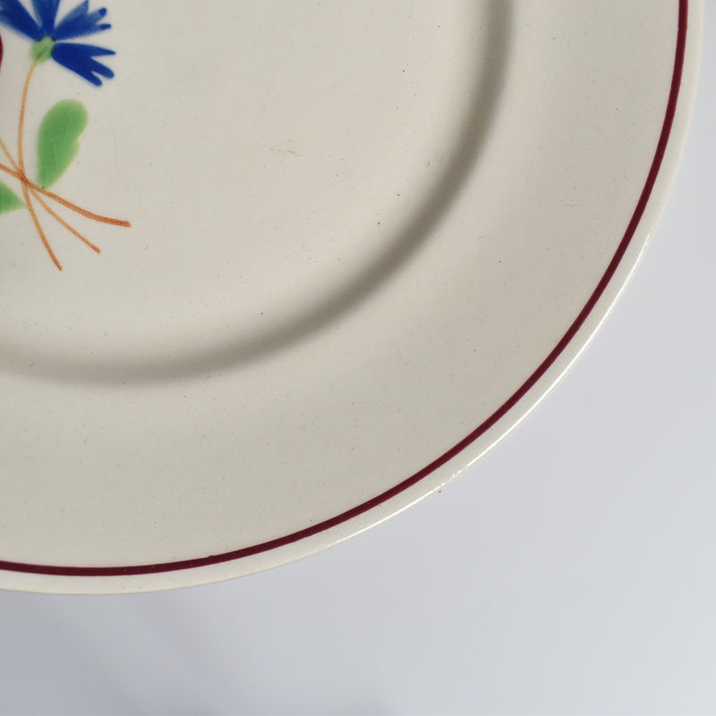Antique Dessert Plate Sarreguemines Moissons Dorées A