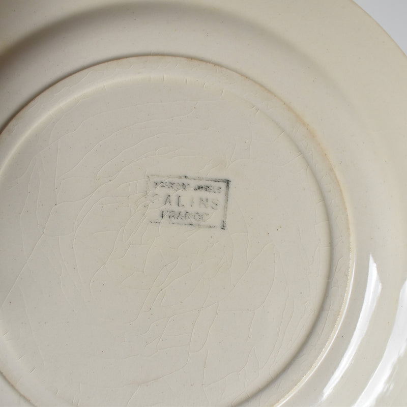 Antique Dessert Plate, Sarreguemines, Moissons dorées B