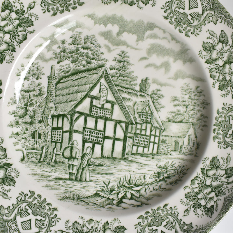 Vintage dessert plate STAFFORDSHIRE ENGLAND F
