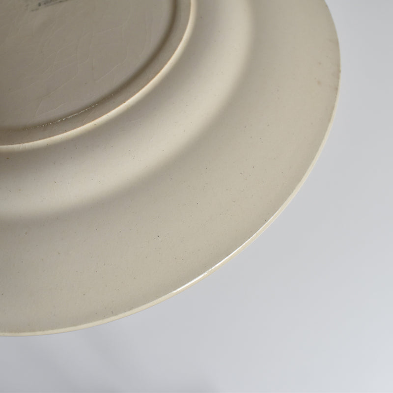 Antique Dessert Plate, Sarreguemines, Moissons dorées B