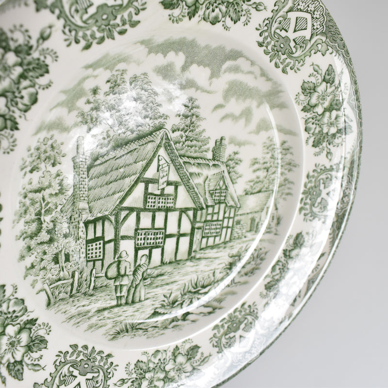 Vintage dessert plate STAFFORDSHIRE ENGLAND F
