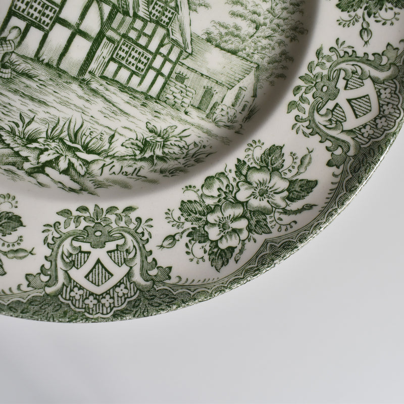 Vintage dessert plate STAFFORDSHIRE ENGLAND F