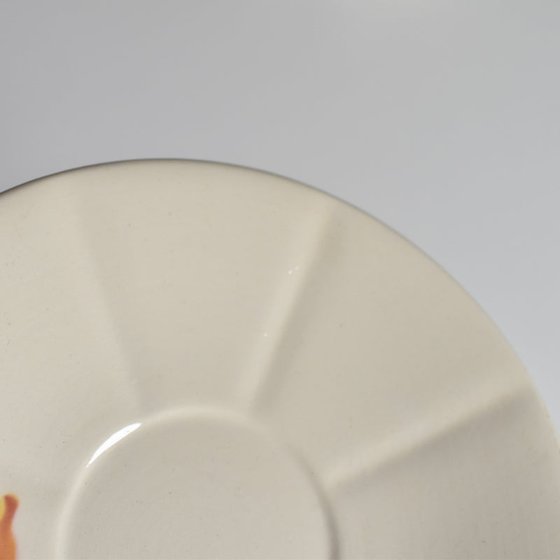 Vintage Coffee Cup and Saucer, Digoin & Sarreguemines Iris 9225 A