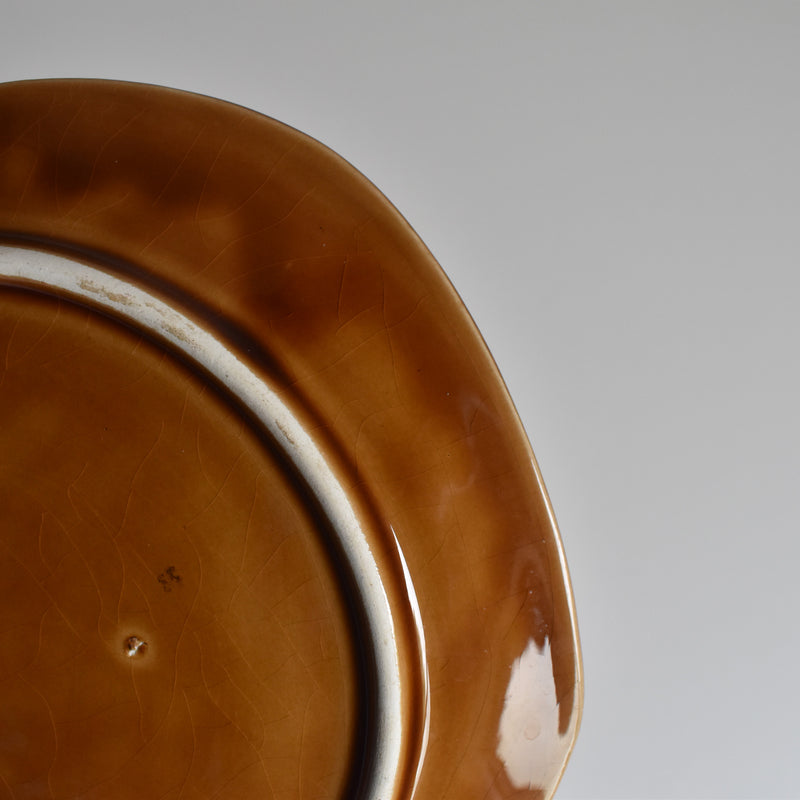 Vintage dessert plate Digoin & Sarreguemines Cubisme D