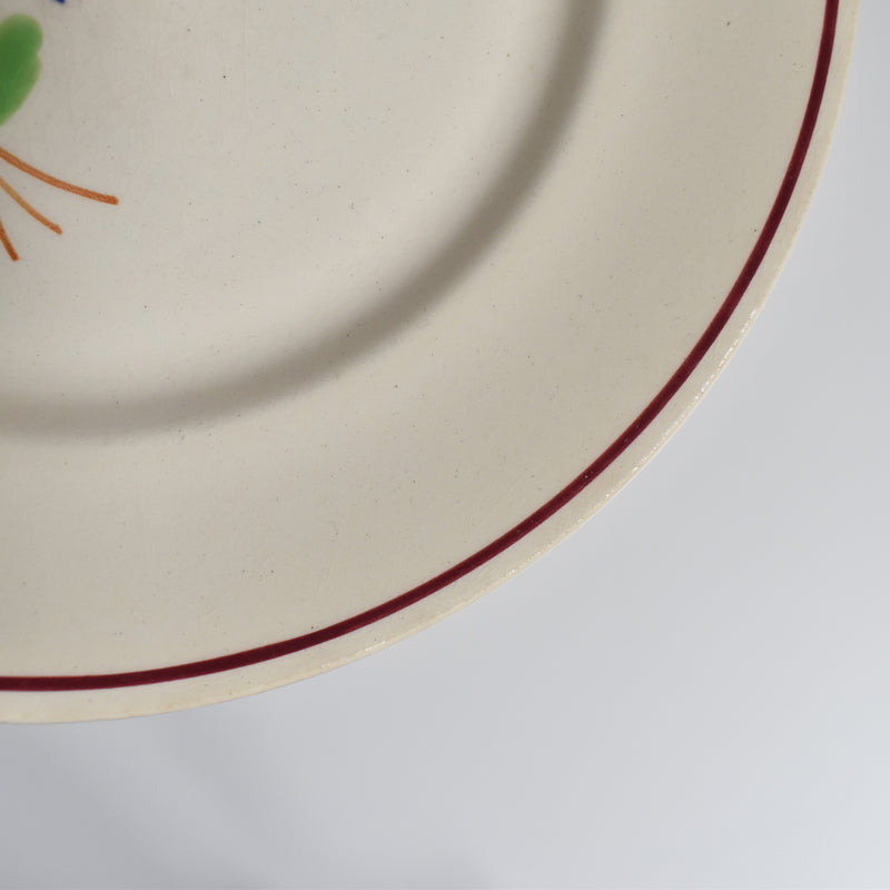 Antique Dessert Plate, Sarreguemines, Moissons dorées B