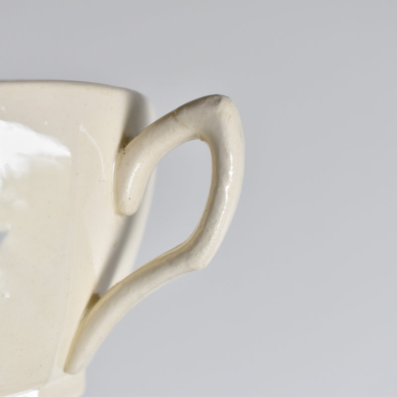 Vintage Coffee Cup and Saucer, Digoin & Sarreguemines Iris 9225 A