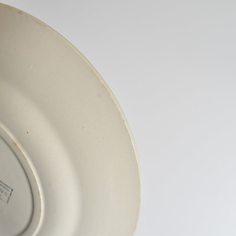 Antique dessert plate, Sarreguemines, Moissons dorées C