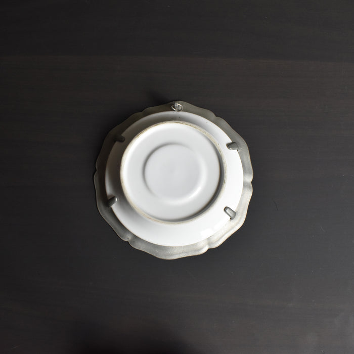 ヴィンテージピューター＆陶器 スモール絵皿