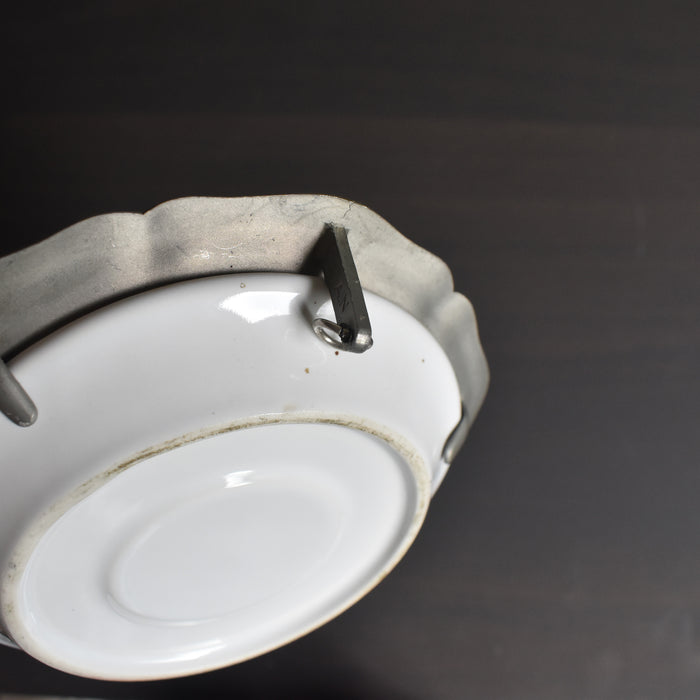 ヴィンテージピューター＆陶器 スモール絵皿