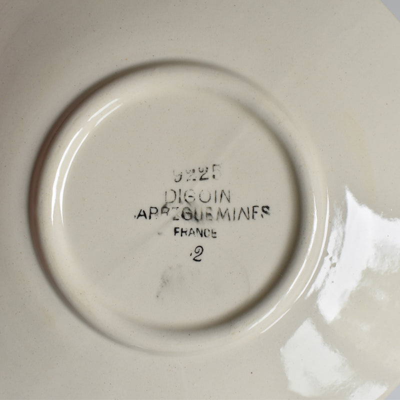 Vintage Coffee Cup and Saucer Digoin & Sarreguemines Iris 9225 B