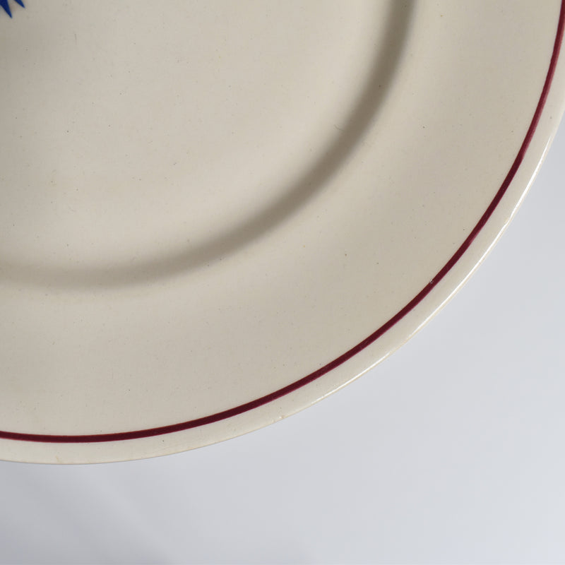 Antique dessert plate, Sarreguemines, Moissons dorées C