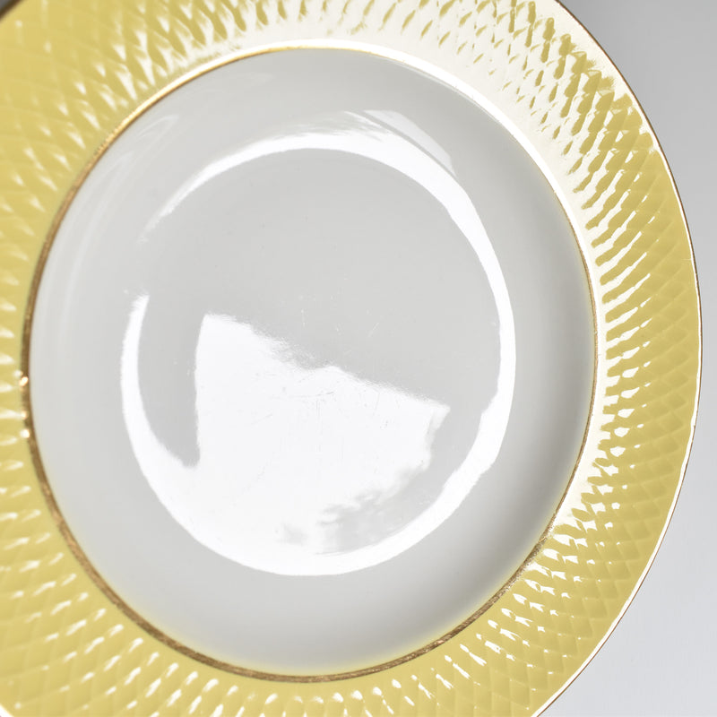 Vintage Deep Plate, Moulin des Loups, Jaune A