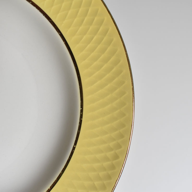 Vintage Deep Plate, Moulin des Loups, Jaune A
