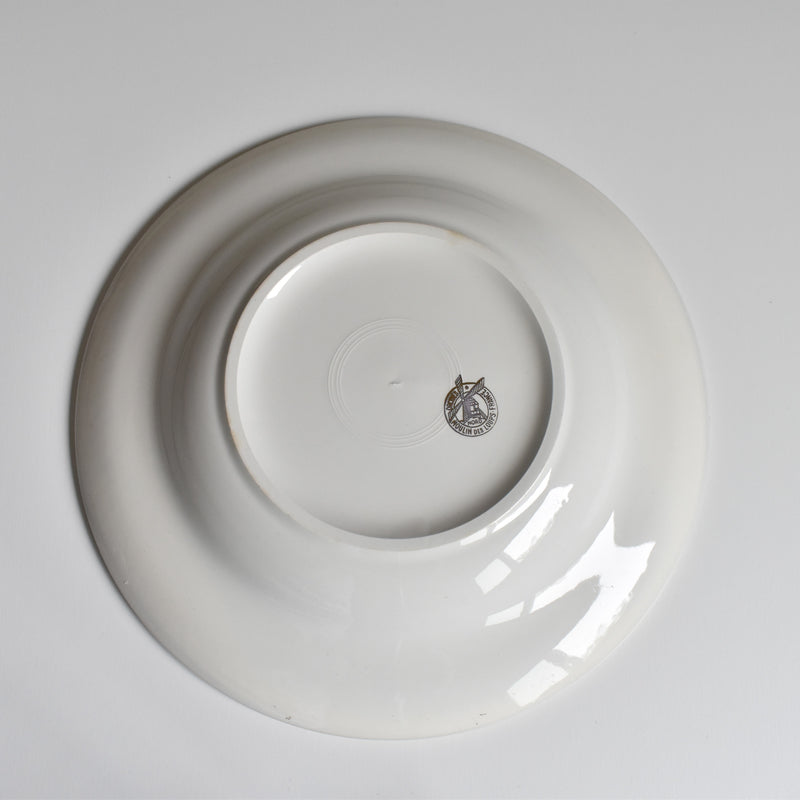 Vintage Deep Plate, Moulin des Loups, Jaune B