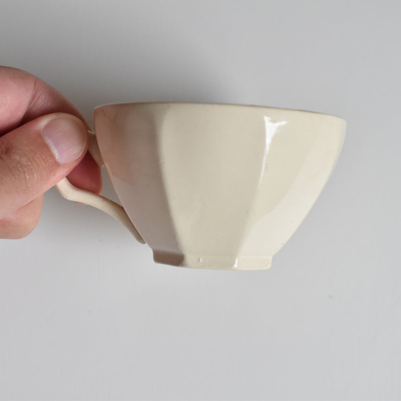 Vintage Coffee Cup and Saucer Digoin & Sarreguemines Iris 9225 B