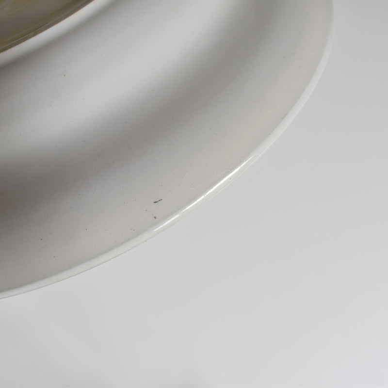 Vintage Deep Plate, Moulin des Loups, Jaune B