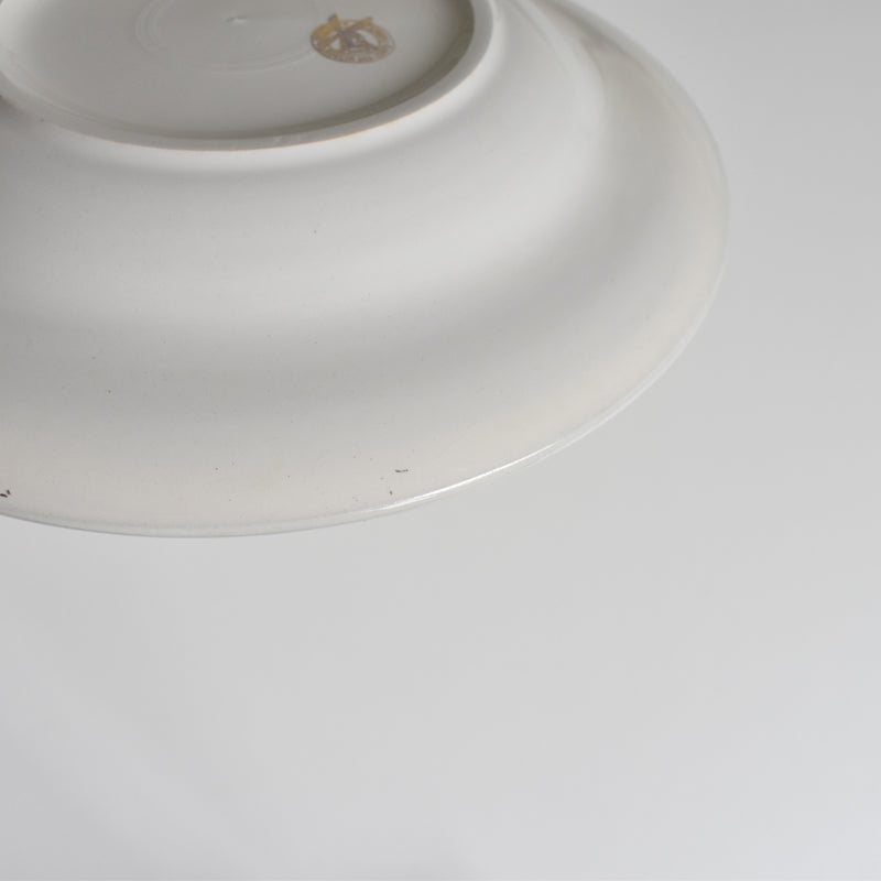 Vintage Deep Plate, Moulin des Loups, Jaune B